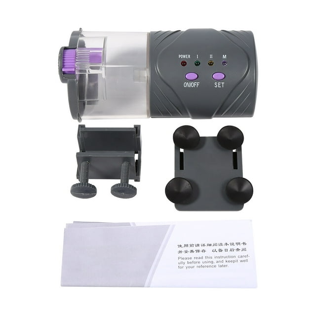 Alimentateur de Poissons - Nouveau Réservoir d'Aquarium Alimenté par Batterie Alimentateur Automatique Goldfish Feeding Machine