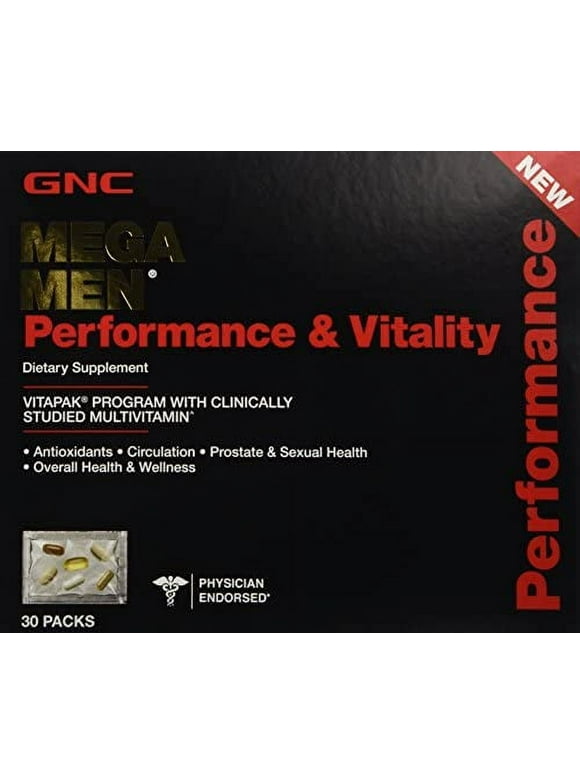 Mega Men Performance & Vitality Vitapak Program 30 Paks - New