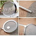 thumbnail image 4 of 2 Pack Filter Spoons Stainless Steel Fine Wire Mesh Oil Filter Fryer Slotted Soup Soup Strainer Oil Strainer Spoon Non-Slip Lightweight, 4 of 4