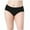 Black, variant on Swuxness Women's High Waist Breathable Briefs, Women's Plus Size Underwear, Women's Plus Size Mid Menstrual Leak Proof Seamless Crotch Briefs Panties Beige, XXL