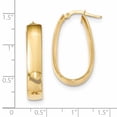 thumbnail image 2 of Boucles d'Oreilles Créoles Ovales en Or Jaune 14K, 2 of 2