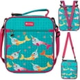 thumbnail image 1 of Boîte à Lunch Isolée Durable avec Sangles pour Sac à Dos pour l'École - Sac à Lunch Réutilisable avec Poignée pour Enfants et Tout-Petits, Fonctionne avec Bento Box, Bengo, Kinsho, Yumbox – Narval, 1 of 4