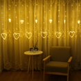 thumbnail image 4 of 12 luces de cortina de Corazón 2,5 M YONGSHENG luces de Cadena de amor LED para Fiesta Enchufe UE, 4 of 5