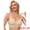 Beige, variant on Women's Push Up Wirefree Seamless Adjustable Straps Bras XX-Large Black