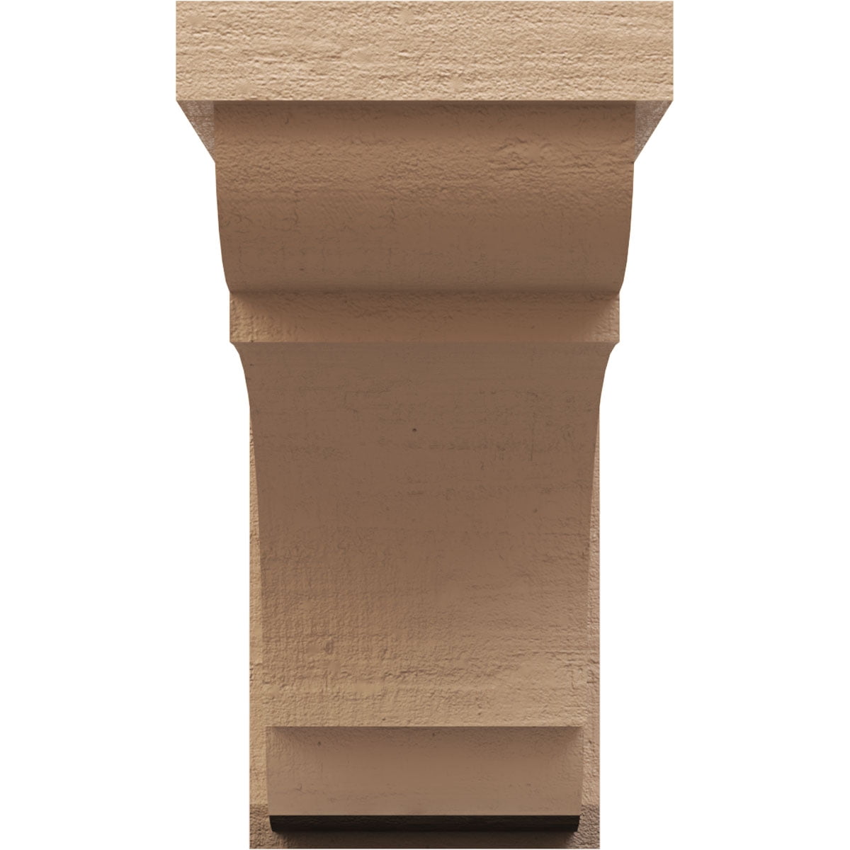 7"W x 14"D x 14"H Classic Bryant Rough Cedar Woodgrain TimberThane Corbel, Primed Tan