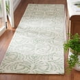 thumbnail image 2 of SAFAVIEH Jardin Thaddeus Leaves Runner Rug, Ivory/Green, 2'3" x 8', 2 of 8
