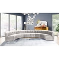 thumbnail image 2 of Meridian Furniture Limitless Cream Velvet Modular 8 Piece Sectional, 2 of 7
