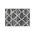 thumbnail image 3 of Better Trends 17" x 24" Bathroom Rug, 100% Cotton, Soft, Water Absorbent, Non-Slip Bath Mat, Machine Washable, Rugs for Bathroom, Shower, Tub – Savio Collection - Gray, 3 of 5