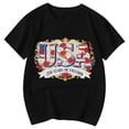 thumbnail image 4 of CONZONE Independence Day Girls Tshirts Short Sleeve 4Th Of July T Shirts For Girls Usa Letter Graphic Crew Neck Fashion 250Th Anniversary Kids Spring Summer Tops, 4 of 4