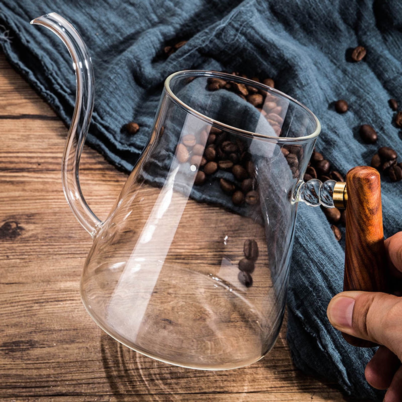 ESTINK Coffee Kettle, Pour Over Coffee Kettle, Glass Gooseneck Kettle Tea Pour Over Kettle