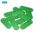 thumbnail image 3 of Uxcell Aluminum Blank Tags with 2 holes Metal Stamping Blanks Pet ID Label with Key Rings Green 20Pcs, 3 of 6