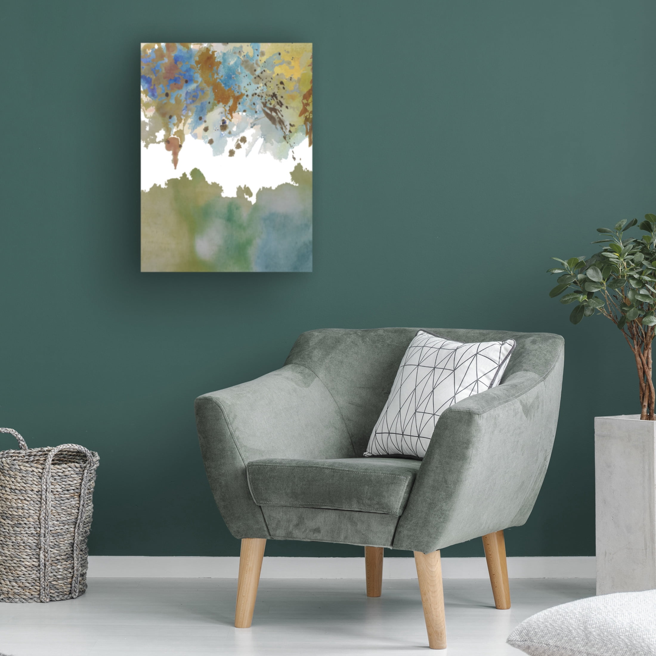 Canvas Wall Art - Maliq 'Rhapsody Of The Clouds 1' Wall Art for Living Room, Bedroom, or Office Décor by Trademark Fine Art - 14 x 19 Inches