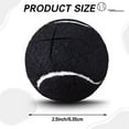 16 Pack Black Precut Tennis Balls for Chairs Non Slip Leg Balls Rubber