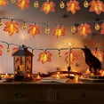 thumbnail image 5 of SLYNSHome Halloween Light String Decoration 118 inch Fall Pumpkin Maple Leaf String Lights for Thanksgiving Party Indoor Outdoor Decor, 5 of 6