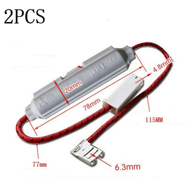 Luckyn 5KV 0.65-0.9A High Voltage Fuse Microwave Oven Universal Fuse Holder Accessories