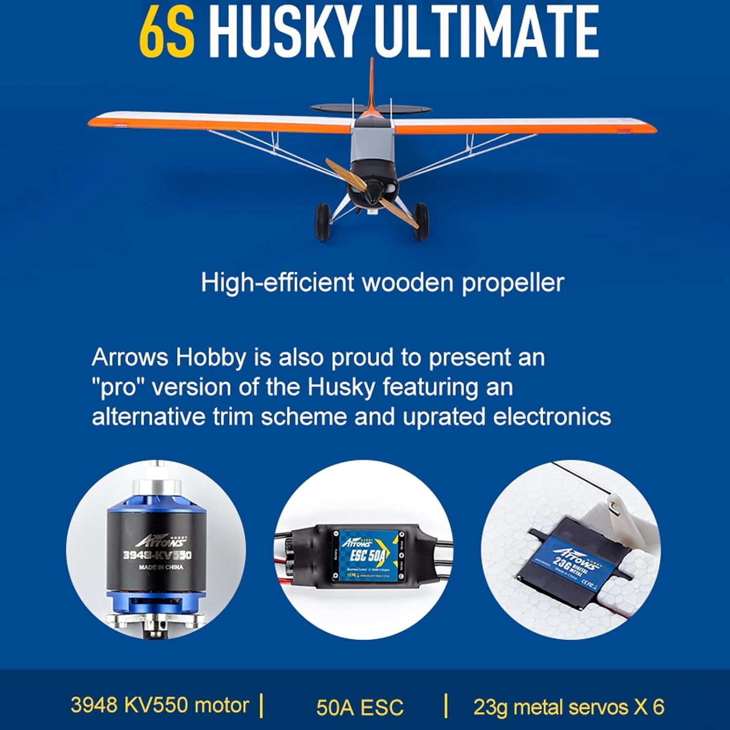 Arrows Husky 1800mm PNP Ultimate with Vector Flight Stabilization System