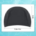 thumbnail image 2 of Gorro de natación para piscina, gorro de natación elástico para adultos y niños, gorro de natación de tela de poliéster suave, 2 uds., 2 of 5