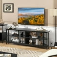 thumbnail image 4 of Costway Corner TV Stand for TVs up to 65" TV Console Table with AC Outlets&USB A Ports Black, 4 of 10