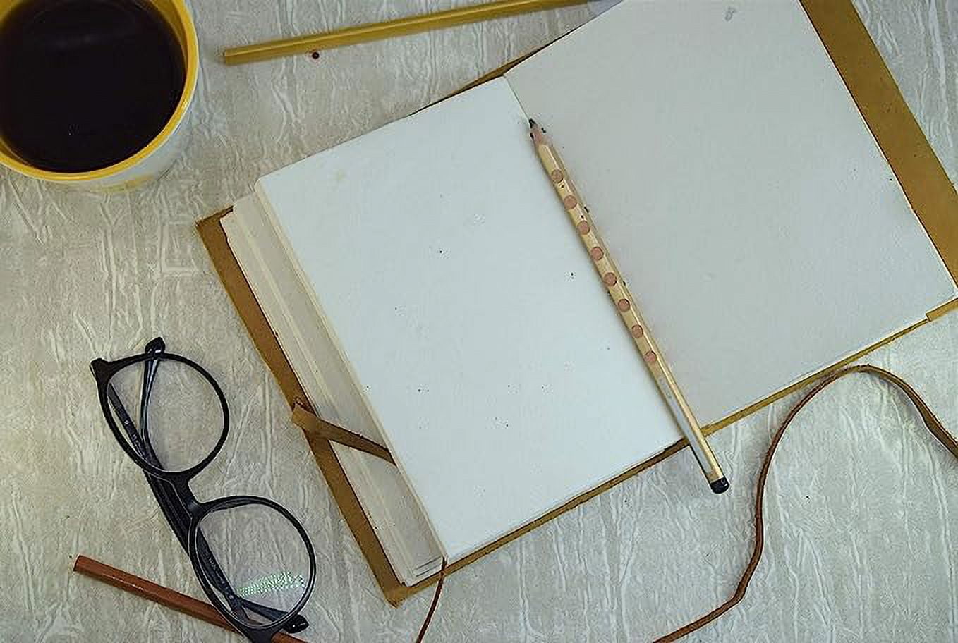 OVERDOSE Buff Tree Journal Diary Notebook - Handmade Journal For Students, Office Bound Leather Journal for men & women | Sketchbook| Notebook Diary - 5 x 7 inches | 12 x 17 cm | A6