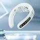 thumbnail image 1 of Masajeador de cuello con calefacción - 8 cabezas de masaje, 6 modos, USB recargable, ajustable para aliviar el dolor de cuello y hombros, blanco, 1 of 8