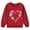 Red, variant on Kids Baby Girls Long Sleeve Blouse Tops Long Sleeve Hooded Blouse Fall and Winter Middle Big Girls Boys Heart Print Long Sleeve Top Sweater Red 7-8 Years