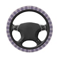 thumbnail image 3 of Disketp Heart Check Plaid Elastic Microfiber Steering Wheel Cover for Truck,SUV,Cars,Universal 15 inch,Anti-Slip, 3 of 8