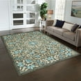 thumbnail image 2 of Mainstays Bright Persian Medallion Gray Blue Indoor Area Rug, 7' x 10', 2 of 7