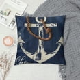 thumbnail image 2 of Nautical Let's Get Nauti Decorative Pillowcase Throw Pillow Cover, Ocean Themed for Sofa Bed Room Home Decor Inch Pillow Case, 2 of 5