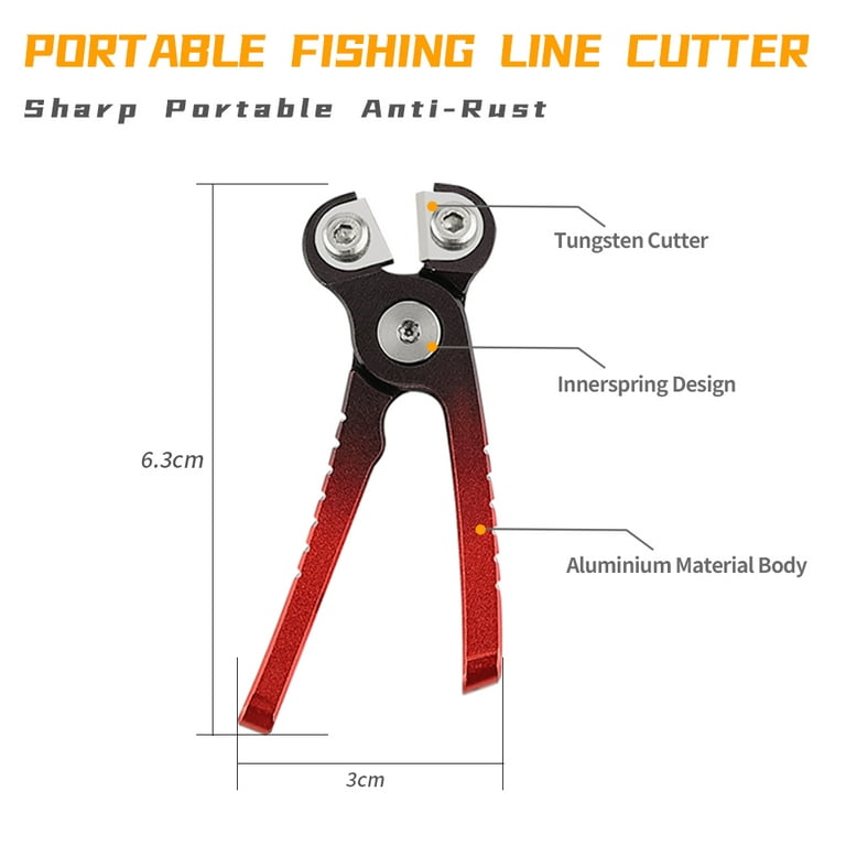 TUNALA Aluminum Alloy Fishing Line Cutters - Retractable Pliers for Smooth  and Clean Line Cutting 
