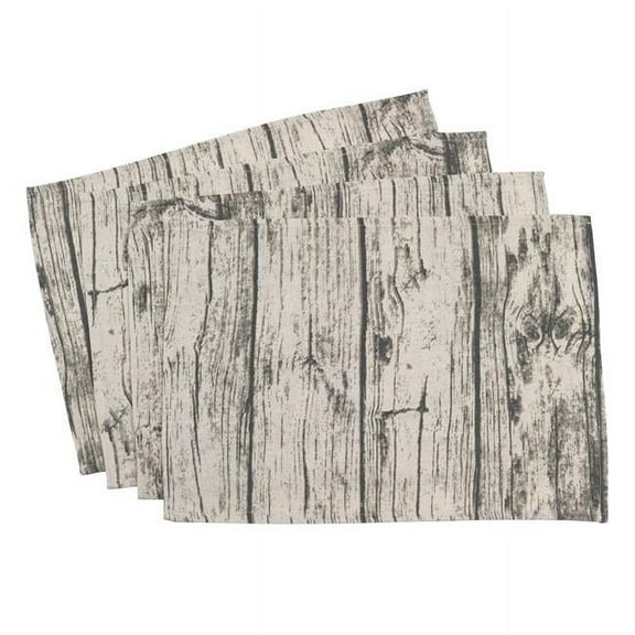 Saro Lifestyle Wood Print Placemat (Set of 4)