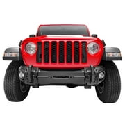 Rugged Ridge by RealTruck Arcus Bumper, Front for Jeep JL/JT | Stubby, 11-Gauge Steel, Satin Black | 11549.04 | Compatible with 2018-2024 Jeep Wrangler JL; 2020-2024 Jeep Gladiator JT