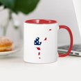 thumbnail image 3 of CafePress - Football Punter American Flag Mugs - 11 oz Ceramic Mug - Novelty Coffee Tea Cup, 3 of 4