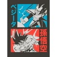 thumbnail image 2 of Dragon Ball Z Vegeta Versus Goku Men's Charcoal Heather T-shirt-Large, 2 of 4