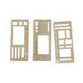 thumbnail image 1 of Handmade Flexible 3-Pack Reusable Stencils Drafting Tool - Perfect for Notebooks, Diaries & Creative Crafting - PET Material, Durable & Portable, 1 of 8
