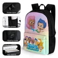thumbnail image 3 of Bubble Guppies Molly Gil Backpack Laptop Bag Student Satchel Schoolbag Bookbag Large Capacity Multipurpose Daypack Rucksack Travel Bag, 3 of 8