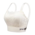 thumbnail image 6 of Women's Bralette Breathable French Flower Lace Support Elastic Wide Straps Shaping Daily Tube Top Underwear Bra, 6 of 11