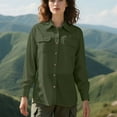 thumbnail image 5 of Ahabrexf Button up Shirt Men, Women's Upf 50 Long Sleeve Sun Protection Shirt for Outdoor Travel, 5 of 8