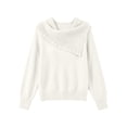 thumbnail image 6 of Vynhevius Womens Beaded Cowl Neck Sweater Long Sleeve Casual Winter Pullover Top, 6 of 6