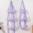 thumbnail image 5 of Hanging Organizer Bag,Over The Door Hanging Sports Equipment and Ball Storage, Garage Sports Equipment Organizer for Hold Soccer,Basketball,Football,Volleyball and Swimming Gear(Purple 83x30cm), 5 of 6