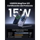 thumbnail image 2 of UGREEN Qi2 15W Cargador Inalámbrico MagFlow Certificado 2 en 1, Soporte Plegable MagSafe Carga Rápida, Compatible con iPhone 17/16/15/14/13, AirPods 4/3/2/Pro, con Cable de 1M, 2 of 12