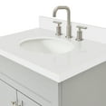 thumbnail image 3 of Ariel Hamlet 31 In. Oval Sink Vanity With White Quartz Countertop In Grey, 3 of 10