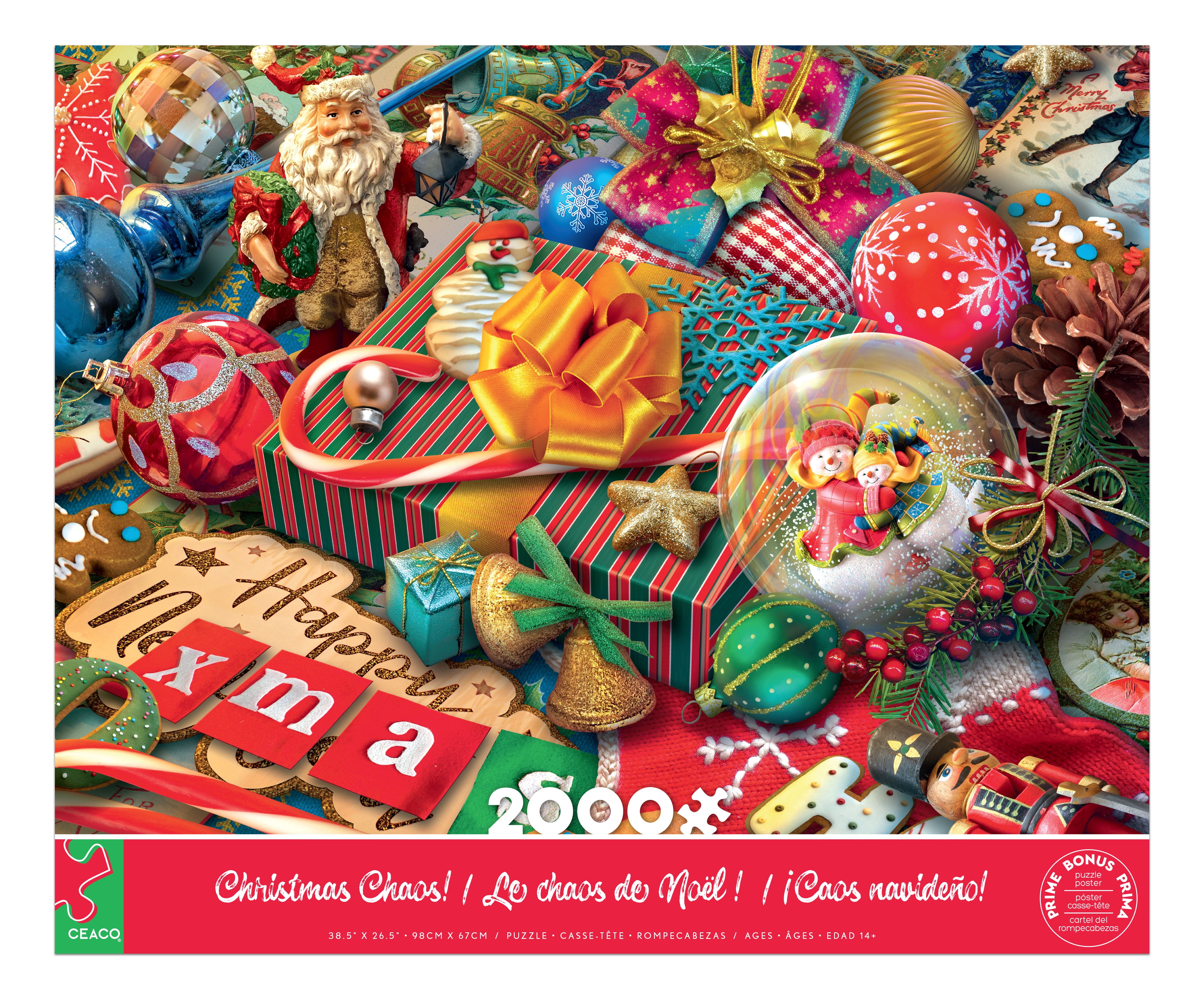 Ceaco Eduard Christmas Chaos! 2000-Piece Interlocking Jigsaw