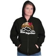 thumbnail image 3 of Rise Together Social Justice Equality Unisex Fleece Graphic Zip Up Hoodie Brisco Brands 2X, 3 of 5