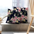 thumbnail image 6 of LALILO Throw Pillow Covers Floral With Roses Watercolor Accent Art Cushion Cover 18" x 18", 2 Pack, 6 of 6
