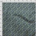 thumbnail image 4 of oneOone Polyester Spandex Blue Fabric Skull Craft Projects Decor Fabric Printed By The Yard 56 Inch Wide, 4 of 5