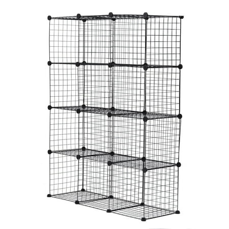 Asewin Cube Storage 8/12-Cube Bookshelf Closet Organizer Storage Shelves Organizer Bookcase DIY Square Closet Cabinet Shelves for Home Office
