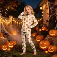 thumbnail image 2 of Futezty Little Girls Boys Halloween Pumpkin Graphic Long Sleeve Pajamas Sets Toddler Pjs Kids Fall Winter Sleepwears 2T-9T, 2 of 7