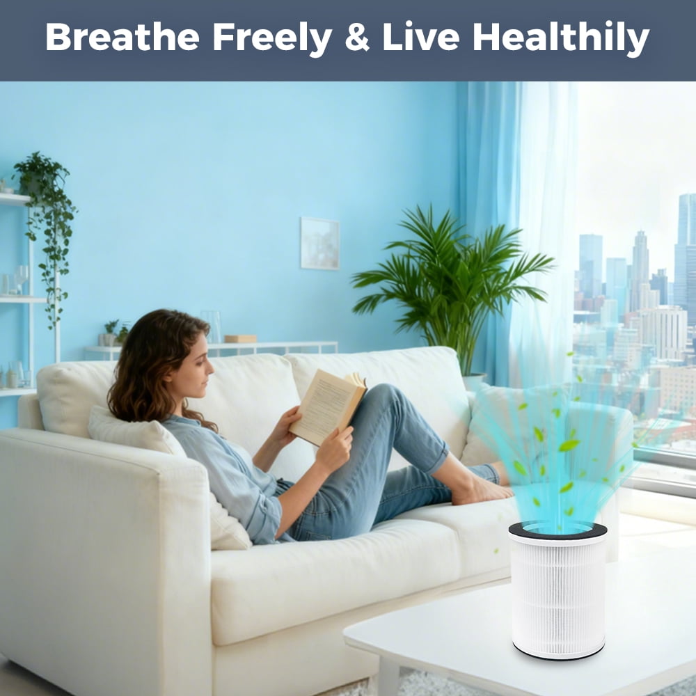 2 Pack H13 HEPA Replacement Filters, Compatible with AIRFIRE AP201 Air Purifier, Designed for Pets & Kids, Pet Fur & Home Odor Removal