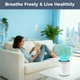 thumbnail image 3 of 2 Pack True H13 HEPA Replacement Filter Compatible with AIRFIRE AP201 Air Purifier, Captures 99.997% Wildfire Smoke, Pollen, Pet Dander and Odors, 3 of 9