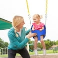 thumbnail image 3 of Ktaxon High Bucket Swing for Toddler, Seat Children Swing Set, Blue, 3 of 12